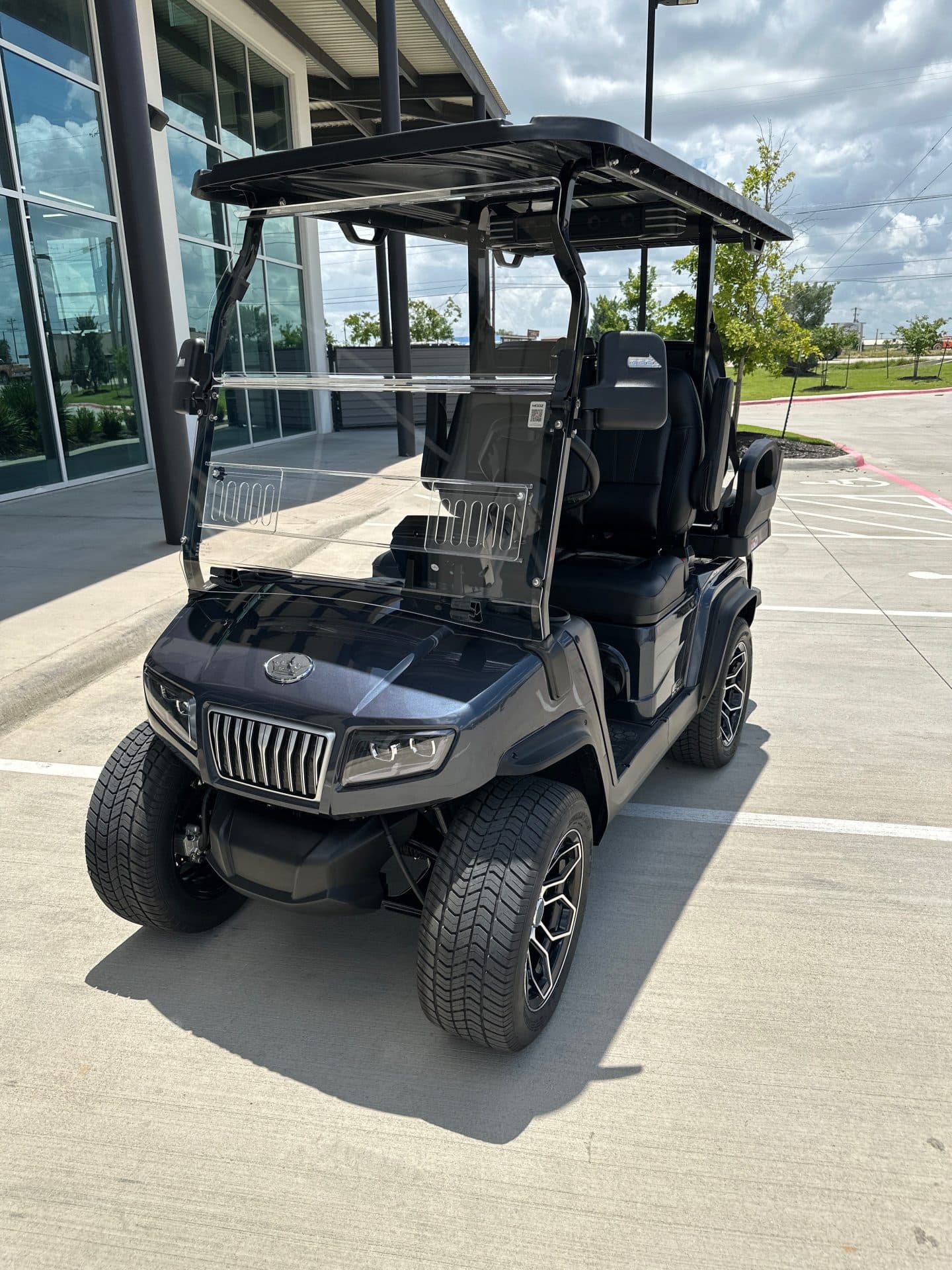 Golf cart ready for service